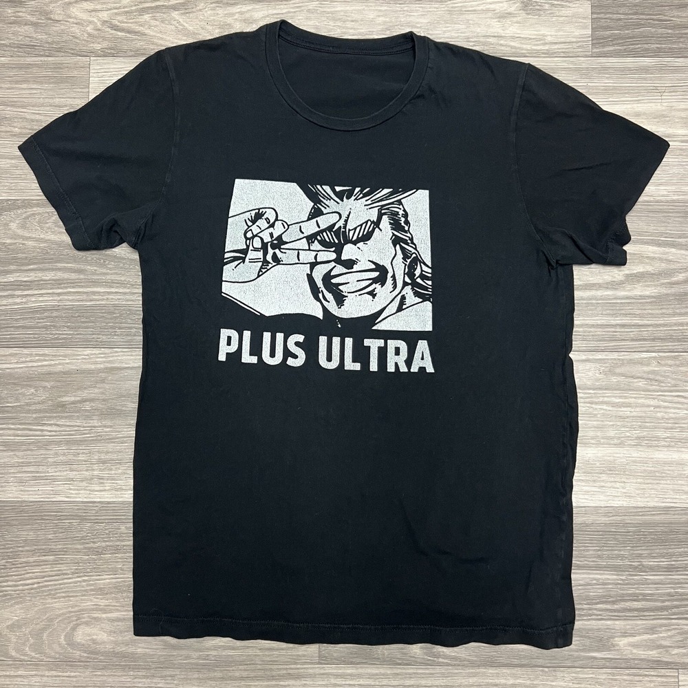 My Hero Academia All Might‎ Shirt Men L Black Anime Comic Manga TV Show Promo